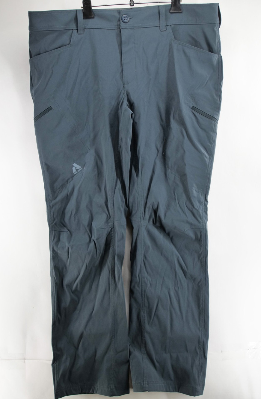 Eddie Bauer First Ascent Guide Pro Pants Mens 40x34 Gray Stretch Hiking Cargo